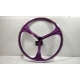 Roue a baton fixie 3 spoke violette arriere Neuf
