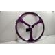 Roue a baton fixie 3 spoke violette arriere Neuf
