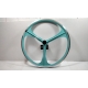 Roue a bâton fixie 6 spoke bleu turquoise arrière Neuf