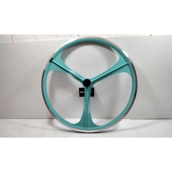 Roue a bâton fixie 6 spoke bleu turquoise arrière Neuf