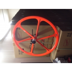 Roues à bâtons ARRIERE Six Spoke Orange fluo