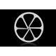 Roues à bâtons Six Spoke blanc 