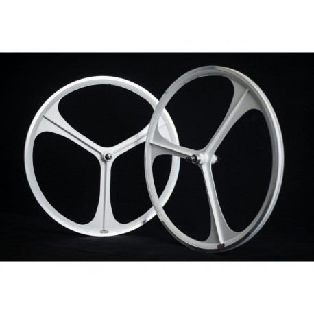 Roues à bâtons Three Spoke Blanc