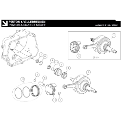 PISTON ET VILEBREQUIN Daytona Anima 150cc 190cc